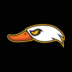 Wall Mural - duck esport mascot logo vector template