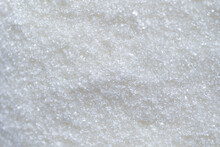 Sugar Texture Background, White Sugar For Food And Sweets Dessert Candy Heap Of Sweet Sugar Crystalline Granulated