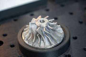 the high technology metal 3d printing turbine parts.
