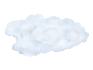 Wall Mural - realistic watercolor cloud isolated on transparency background ep13