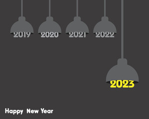 Illustration for new year 2023