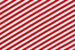 Red and white diagonal stripes material holiday background