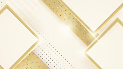 Luxury abstract white and gold background