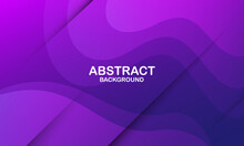 Abstract Purple Wave Background. Dynamic Shapes Composition. Eps10 Vector