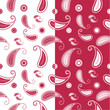 magenta bandana kerchief paisley fabric patchwork abstract vector seamless pattern