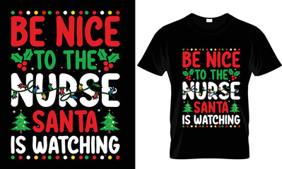Wall Mural - Christmas, Santa, Gift T-shirt design