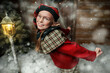 cheerful girl elf