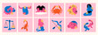 © Dariia - Astrological zodiac signs. Aries, Taurus, Leo, Gemini, Virgo, Scorpio, Libra, Aquarius, Sagittarius, Pisces, Capricorn, Cancer. Zodiac constellations. Hand drawn Vector illustration. Isolated icons