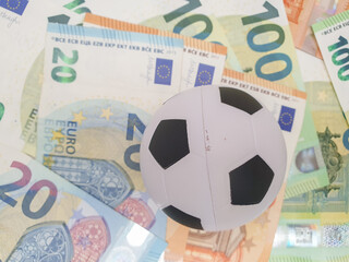 Wall Mural - football and money