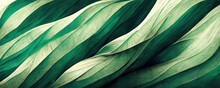 Organic Twirling Green Lines Design (Generative AI)