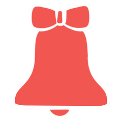 Poster - Isolated christmas bell sketch icon Vector