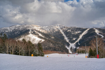 Wall Mural - Ski resort Mountain Air Resort, Yuzhno-Sakhalinsk, Russia