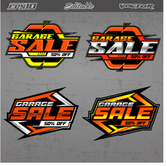 Wall Mural - Racing sticker and banner designs