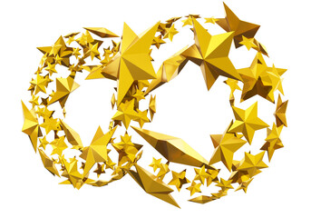 Wall Mural - Stars form the infinity sign - isolated