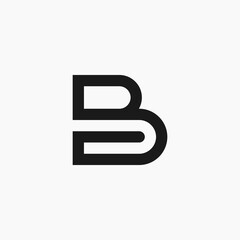 Initial Letter Monogram B BG logo Design Inspiration