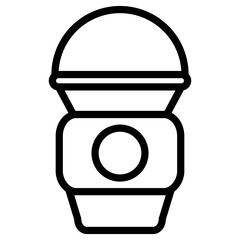 Wall Mural - ice cup icon