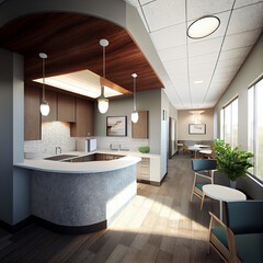 Architectural rendering of a dentists office