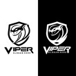 viper logo icon design vector