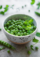 Sticker - Bowl with sweet pea pods