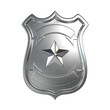 © koya979 - Blank metallic badge, silver emblem, coat of arms with copy space 3d rendering