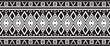 Vector monochrome seamless ornament of Native Americans, Aztecs. Endless border of the tribes of South and Central America.