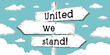 © PX Media - United we stand - outline signpost with three arrows