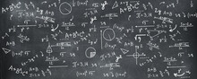Mathematical Calculation On Blackboard - Banner Design