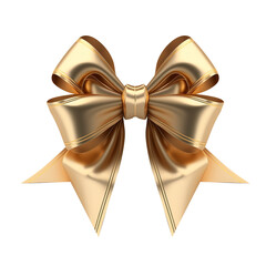 Wall Mural - gold bow and ribbon