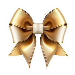 Wall Mural - gold bow and ribbon