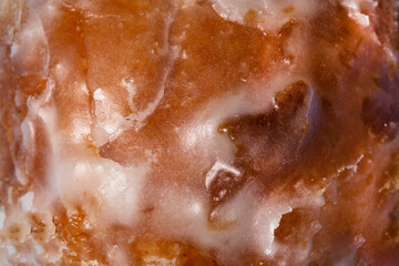 A close shot of a donut. Macro photo.donut.