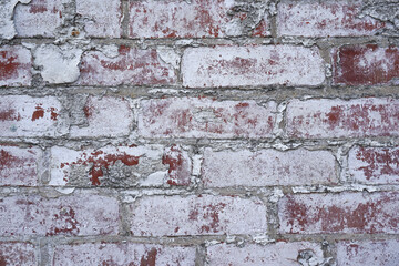 weathered brick wall background.  textured brick wall surface backdrop 