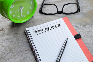 Brown Bag Session, a free time discussion concept