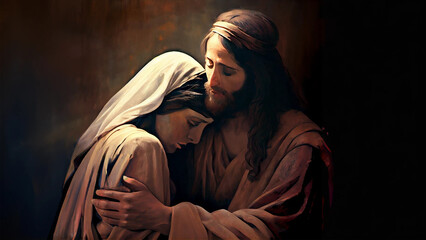 Wall Mural - Jesus Christ Healing Meditation Collection