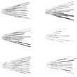 © miloje - Speed Lines in arrow Form . Vector Illustration .Technology Logo . Design element . Abstract Geometric shape .