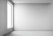 © The 2R Artificiality - Backgrounds with white interior cement wall textures. Generative AI