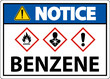 © Seetwo - Notice Benzene GHS Sign On White Background