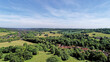 Aerial view of West Wycombe landscape - West Wycombe - Buckinghamshire