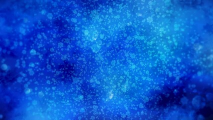 Wall Mural - Beautiful background with moving glowing spots and bokeh. Motion. Round particles disappear and appear in space on glowing background. Beautiful background with round flying particles and bright spots