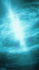 Wall Mural - beautiful spiral galaxy cosmic background. vertical video