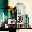 futuristic architecture: collage