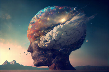 Wall Mural - The Multiverse in your Head