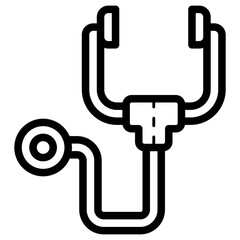 Wall Mural - stethoscope icon