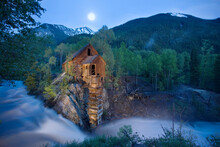 Crystal Mill, Lost Horse Mill, Colorado, Ghost Town, Waterfall, River, Rapids, Long Exposure, 