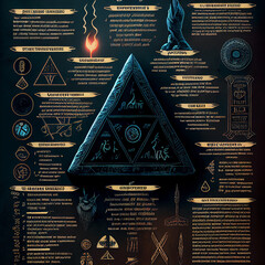 full page scan of detailed instructions with illustration written in runes