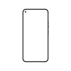 Wall Mural - mock up of the xiaomi mi 11 lite smartphone. generation vector and screen png transparent and isolat