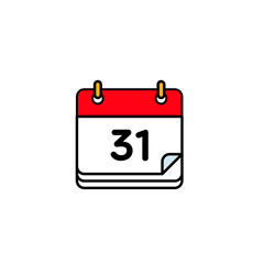 Sticker - Isolated Vector Calendar Icon