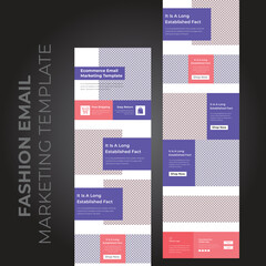 Canvas Print - Colorful Multipurpose Fashion Service Email Marketing Template Design