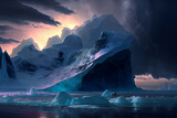 iceberg de nuit