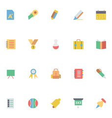 Sticker - Education Colored Vector Icons