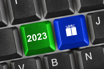 Sticker - Computer keyboard with 2020 keys